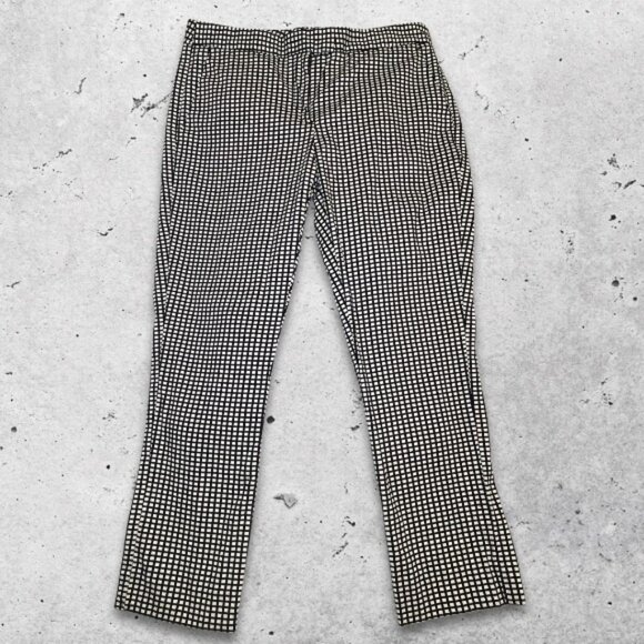 Brooks Brothers Pants Natalie Fit Soft‎ Fabric Checkered Pattern Black/White W 6 - Picture 1 of 12